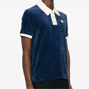 Casablanca Navy Blue Polo Shirt